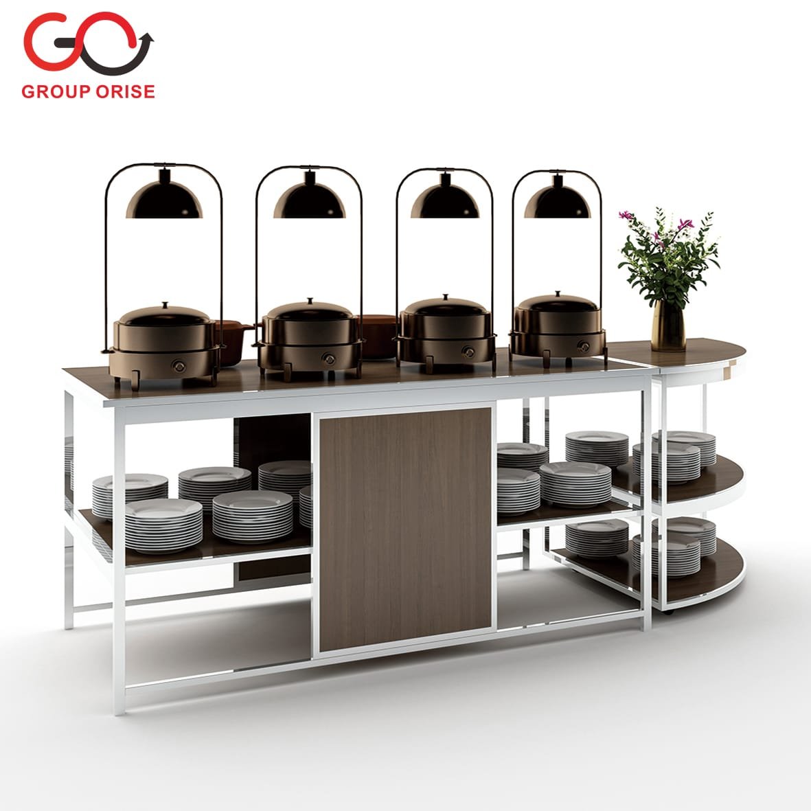 Folding Live Cooking Station