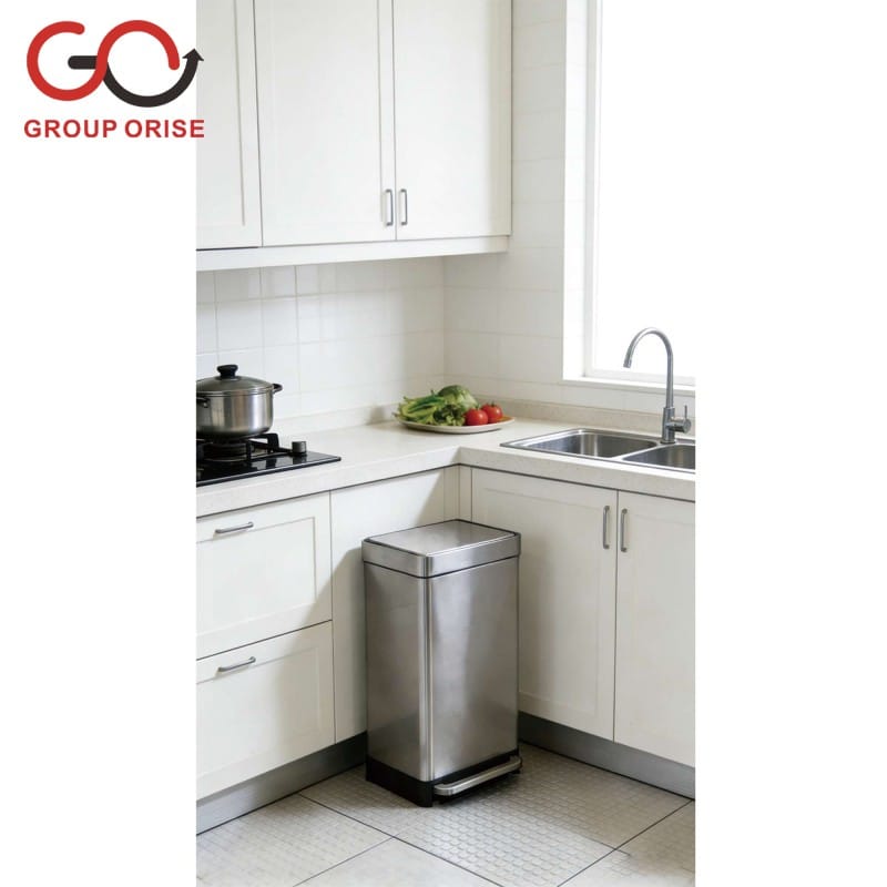 DOUBLE BARREL WASTE BIN