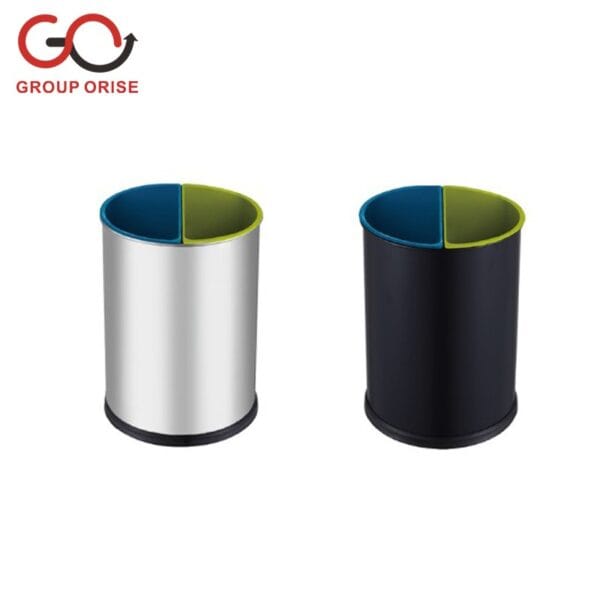 DOUBLE BARREL WASTE BIN