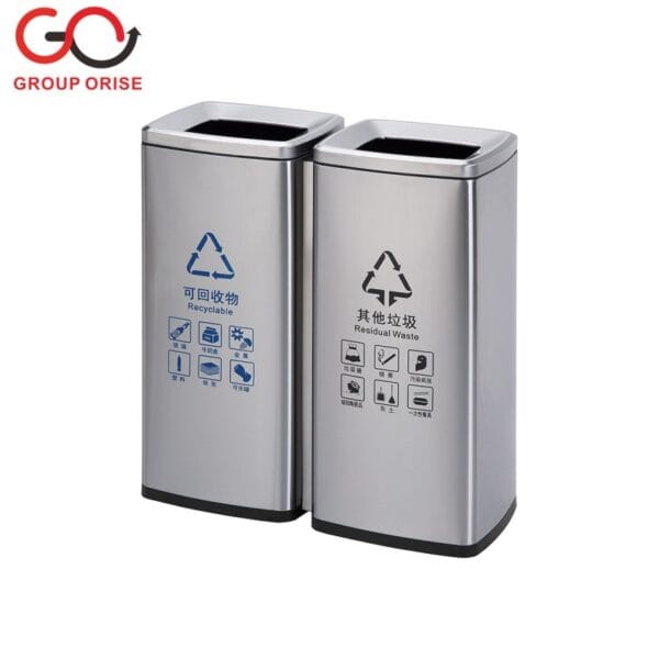 DOUBLE BARREL PADEL WASTE BIN