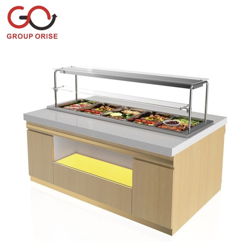 Food Station Rack BUILT-IN INSULATED FOOD COUNTER STATION - GroupOrise