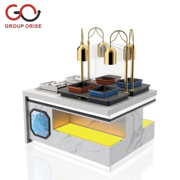 BUILT-IN DISH WARMER STATION SQUAREINSULATED CUTTING STATION