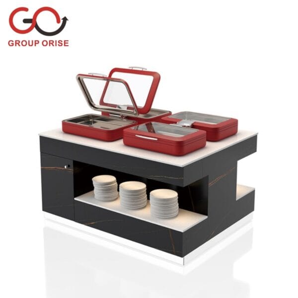 RECTANGULAR STOVE STATION(GLASS LID)