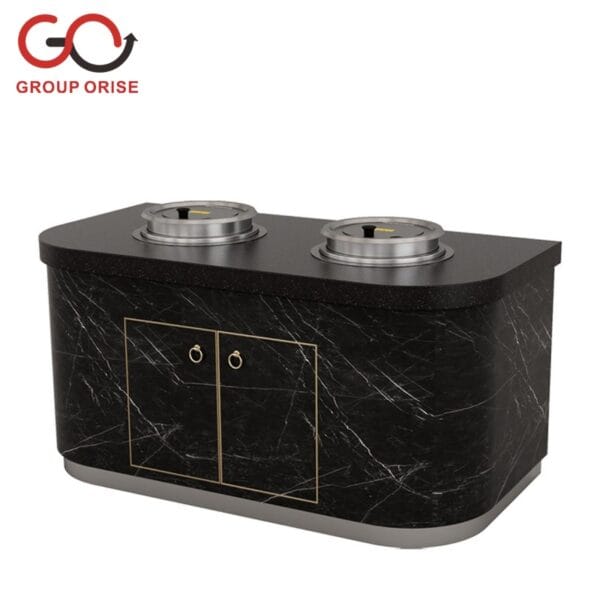 BUILT-IN ADJUSTABLE PLATES WARMING STATION